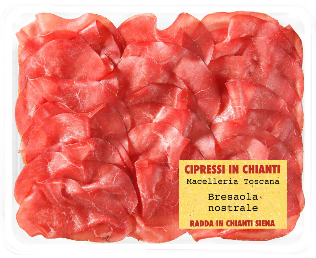 Bresaola von italienischem Rindfleisch geschnittener