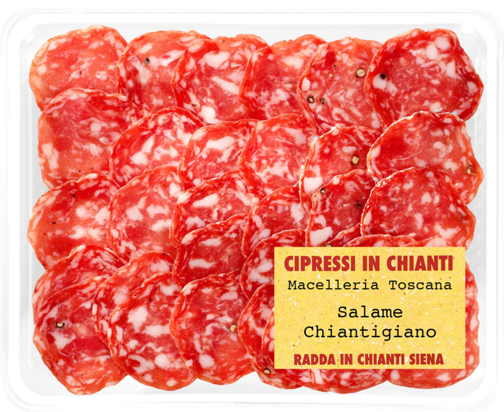 Geschnittene Chianti-Salami